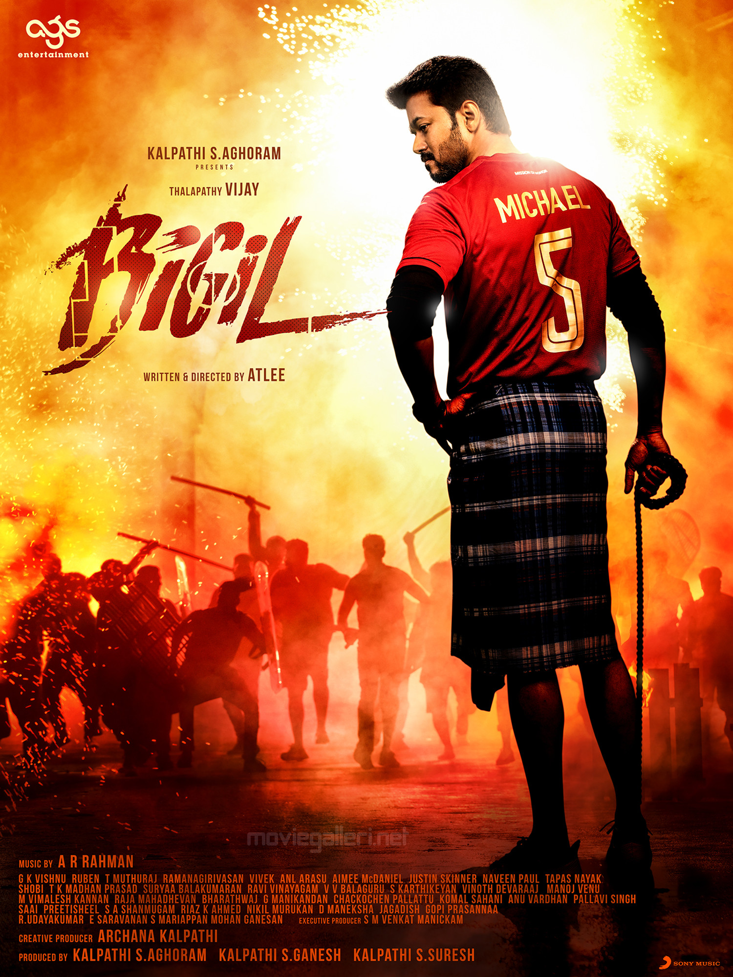 Bigil Vijay New Look Poster HD