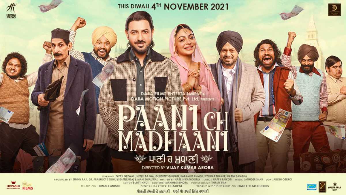 Director-Vijay-Kumar-Arora-s-Gippy-Grewal-Neeru-Bajwa-starrer-Paani-Ch-Madhaani-first-look