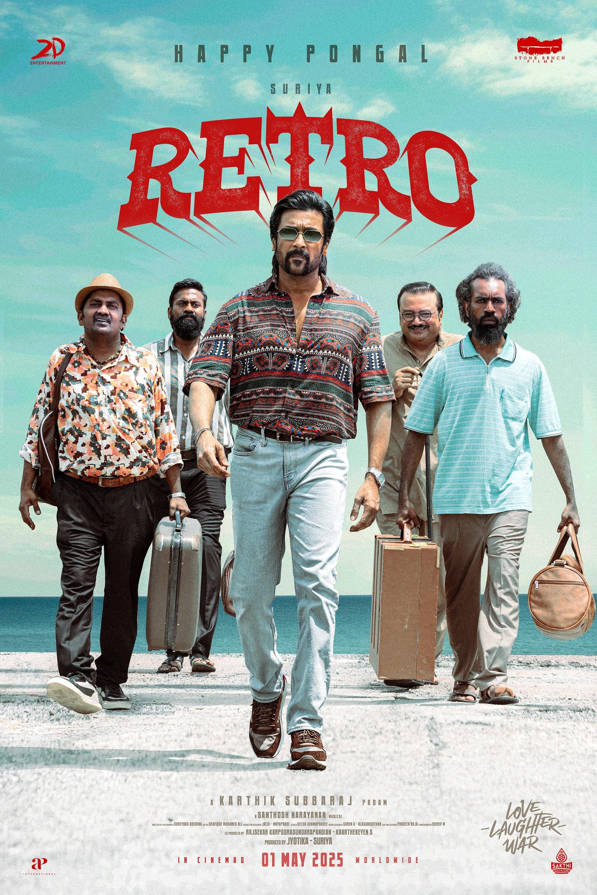 240219-Retro Suriya Jayaram Karunakaran Pongal 2025 Poster Karthik Subbaraj